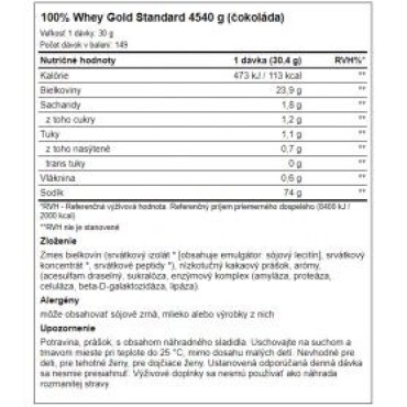 Optimum Nutrition 100 Whey Gold Standard 4540 g Optimum Nutrition