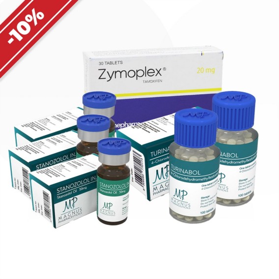 Strength course: beginner [II]. Stanozolol (suspension) + turinabol